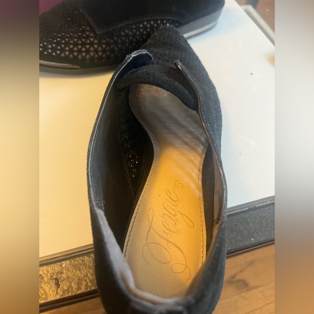 Womens Fergie Inca Black Suede Footwear - size 7.5 - Picture 8 of 8